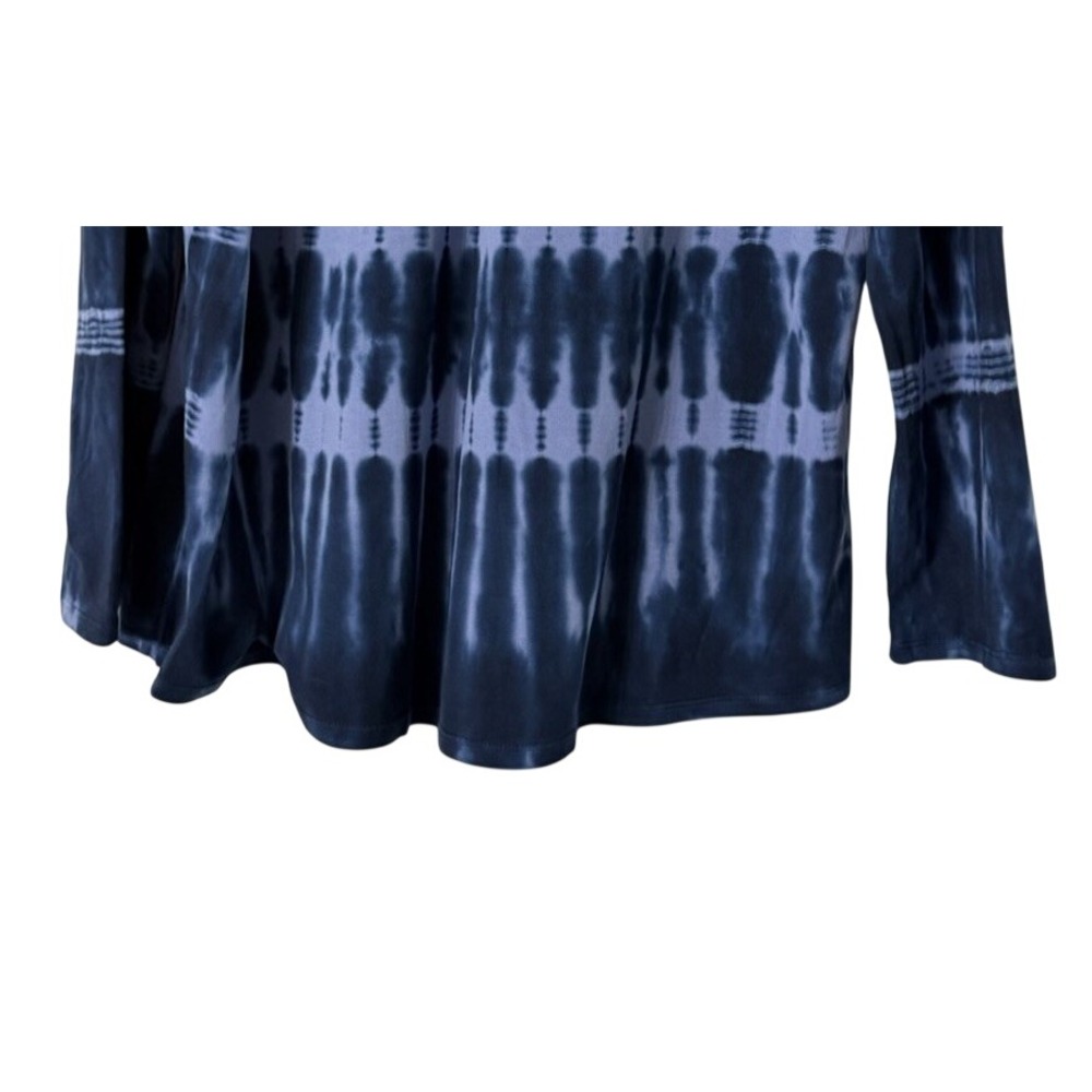 NWT pure jill Long Sleeve Tie Dye J.Jill Womens Shirttail Tee Top Blouse Size L - Picture 3 of 10